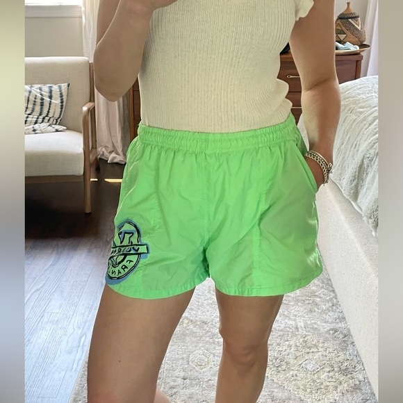 Vintage 80’s Vuarnet France Neon Swim Shorts - Picture 1 of 13